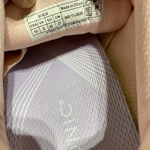 Vionic Berlin Sneakers Shoes White Multicolor Womens Size 10 Athletic Slip On - Picture 7 of 11